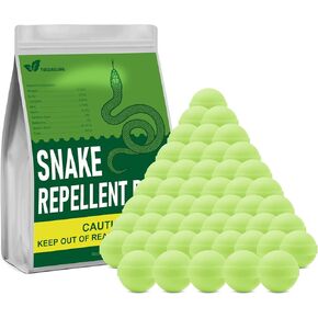 50 Pack Snake Be Gone for Yard Powerful Pet Safe Balls for Lawn Garden Camping Fishing Home to Repels Snakes and Other Pests (Floral)