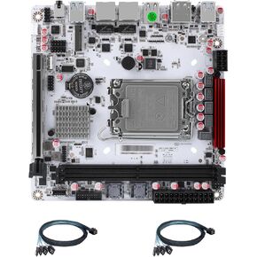 Q670 Pro 8-Bay Mini-ITX NAS Motherboard: LGA1700 for 12th/13th/14th Gen Intel CPUs, 8 SATA 3.0, 3 M.2 NVMe, 2.5G vPro NIC, Dual DDR5 Slots, USB3.2, Dual 4K@60Hz Display (Q670+ 2X SFF-8643)