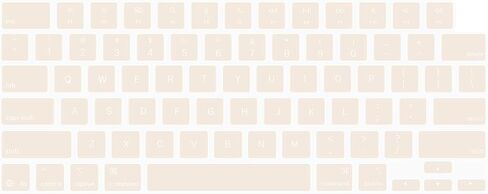 MOSISO Keyboard Cover Skin Compatible with MacBook Air 13.6 inch 2025 M4 A3240/Air 15 inch M4 A3241, Beige in Kuwait