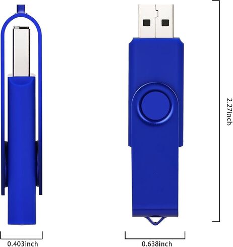 2 Pack 8GB USB Flash Drive ، Black in Kuwait