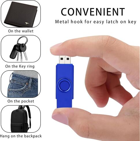 2 Pack 8GB USB Flash Drive ، Black in Kuwait