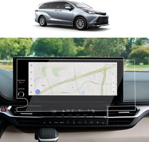 For 2025 Toyota Sienna (XLE/XSE/Limited/Platinum/Woodland Edition) 12.3-Inch Tempered Glass Screen protector Touchscreen 9H Anti-Scratch High Clear in Kuwait