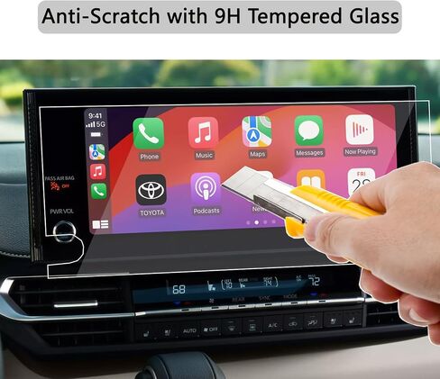 For 2025 Toyota Sienna (XLE/XSE/Limited/Platinum/Woodland Edition) 12.3-Inch Tempered Glass Screen protector Touchscreen 9H Anti-Scratch High Clear in Kuwait