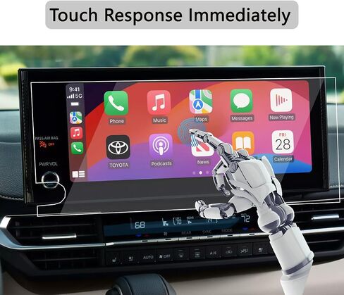 For 2025 Toyota Sienna (XLE/XSE/Limited/Platinum/Woodland Edition) 12.3-Inch Tempered Glass Screen protector Touchscreen 9H Anti-Scratch High Clear in Kuwait