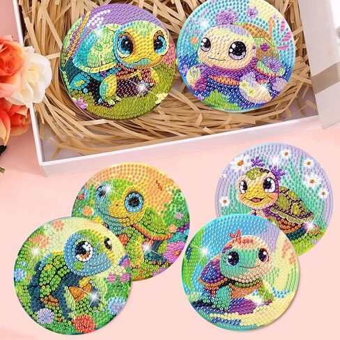 8 Pcs Diamond Art Coasters Kits for Adults - Christ Cross Diamond Painting Coasters Kits for Adults with Holder Cork Pads DIY Religion Diamond Art Dots Painting Coasters Set for Adult Beginners Crafts in Saudi Arabia