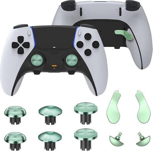 Metal Thumbsticks for PS5 Edge Controller, 4 Back Paddles Triggers Buttons Replacement for PS5 Dualsense Controller, 14 in 1 Accessories Parts for PS5 Edge Controller Analog Joystick in Kuwait