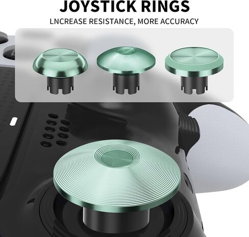 Metal Thumbsticks for PS5 Edge Controller, 4 Back Paddles Triggers Buttons Replacement for PS5 Dualsense Controller, 14 in 1 Accessories Parts for PS5 Edge Controller Analog Joystick in Kuwait