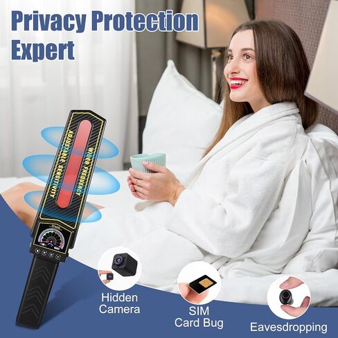 كاشف الكاميرا والخفي والكاشف مع 3 وضع GPS Tracker Convect و Hidden Camera Finder للخصوصية وكاشف الأخطاء وكاشف التجسس للفندق والحمام والمكتب والسيارات الداخلية والخارجية in Saudi Arabia