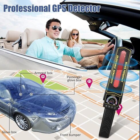 كاشف الكاميرا والخفي والكاشف مع 3 وضع GPS Tracker Convect و Hidden Camera Finder للخصوصية وكاشف الأخطاء وكاشف التجسس للفندق والحمام والمكتب والسيارات الداخلية والخارجية in Saudi Arabia