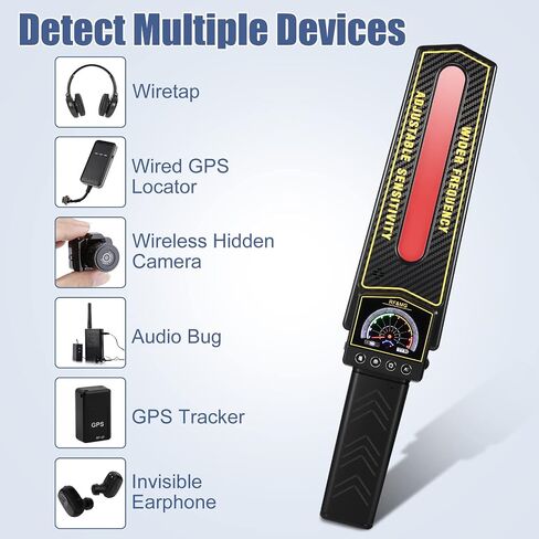 كاشف الكاميرا والخفي والكاشف مع 3 وضع GPS Tracker Convect و Hidden Camera Finder للخصوصية وكاشف الأخطاء وكاشف التجسس للفندق والحمام والمكتب والسيارات الداخلية والخارجية in Saudi Arabia