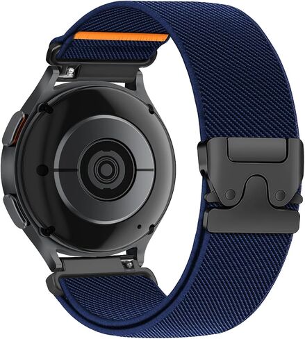 شريط نايلون مرن لـ Samsung Galaxy Watch 7 6 4 5 Band Men Women 40mm 44mm/Galaxy Watch 6 4 حزام كلاسيكي 47 ملم 42 مم 46 مم/5 Pro 45mm/نشط 2/Fe ، 20 مم مشبك المظلة in Kuwait