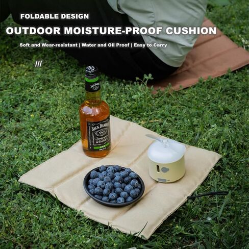 Camping Portable Seat Pad with Straps for Outdoor Activities Foldable Waterproof Sitting Mat Lightweight Mini Waterproof Folding Camping Mat Ultralight Sitting Pad for Camping Backpacking, Green in Saudi Arabia