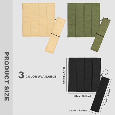 Camping Portable Seat Pad with Straps for Outdoor Activities Foldable Waterproof Sitting Mat Lightweight Mini Waterproof Folding Camping Mat Ultralight Sitting Pad for Camping Backpacking, Green in Saudi Arabia