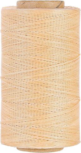 Thin Wax Polyester Thread, 0.45mm, 547 Yards, 3 Ply Round Waxed Cord Strings for Sewing, Beading, Binding, Micro Braiding, Fine Leather Craft and Micro Macrame Jewelry - Gray in Saudi Arabia