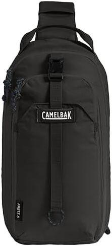 حزمة Camelbak Arete Sling 8 مع زجاجة ماء 20 أوقية - مثالية للمشي لمسافات طويلة ، والاستكشاف ، والمزيد ، أسود in Kuwait