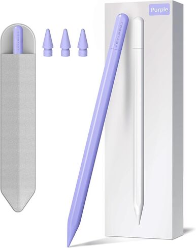 Stylus Pen for iPad 9th&10th Generation, 5 Mins Ultra Fast Charging Active Pencil Compatible with 2018-2023 Apple iPad Air 3/4/5, iPad 6/7/8/9/10, iPad Mini 5/6, iPad Pro 11"/12.9", Pink in Kuwait