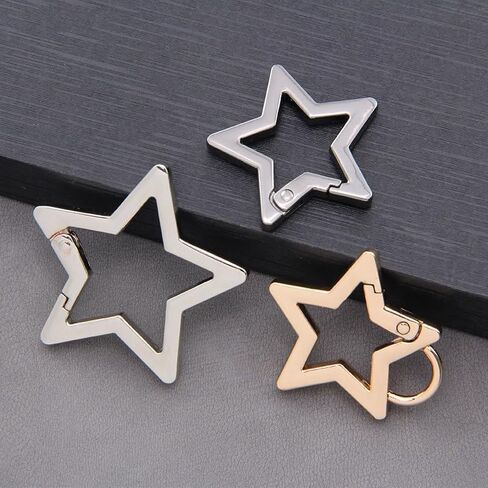 Star Carabiner, Star Shaped Stainless Steel Keychain Clip, Carabiner Snap Hook Holder, Hook Clip Key Holder Carabiner in Saudi Arabia
