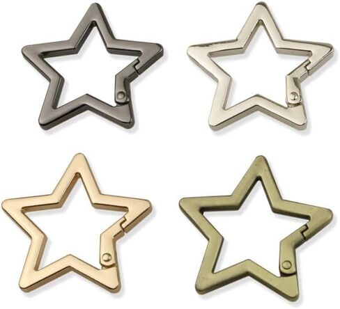 Star Carabiner, Star Shaped Stainless Steel Keychain Clip, Carabiner Snap Hook Holder, Hook Clip Key Holder Carabiner in Saudi Arabia