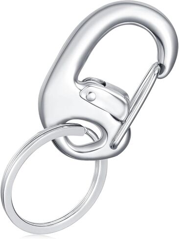 STEEL HAWK Fliplock Stainless Steel Locking Carabiner - Keychain Carabiner with Locking Gate - Carabiner Clip for Keys, Camping Accessories & More – Style in Saudi Arabia