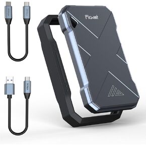 1TB External SSD, Portable SSD, Up to 2050MB/s, USB 3.2 Gen2x2, Rugged, IP68 Rated, External Solid State Drives, Compatible with Smart TV, Cameras, iPhone 15, Mac and Other Devices(FP90)