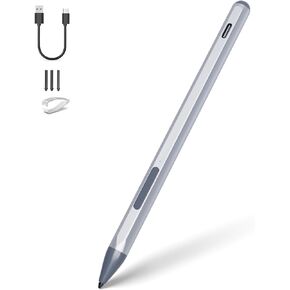 Stylus Pen for HP Envy X360 Pavilion X360 Specter X360 Spectre X2 Envy X2 Rechargeable MPP 2.0 Tilt Active Pen with 4096 Pressure Sensitivity, Palm Rejection, Hexagonal Pen Body Design, Black