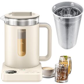 Electric Kettles-health pot with kettle teapot infuser For Loose Tea Leaf/Herbal, 1.2L Capacity Glass Pot Body, Temperature Control, Fast Water Heating, Hand-brew Coffee, Daily Home Hot Drink Making
