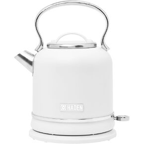 Haden Chelsea 1.7 Liter Electric Water Kettle w/ 360-Degree Base, Ivory & Chrome