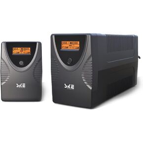 SKE UPS 425VA+1500VA Battery Backup Power Supply Surge Protector 240W+900W Set Intelligent UPS with LCD Uninterruptible Power Supply