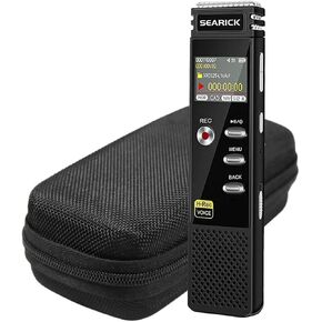 Carry Travel Case Cover for Searick Voice Recorder Searick 48GB 3343 Hours Portable Voice Activated Upgraded Mini Digital Tape Recorder (CASE ONLY)