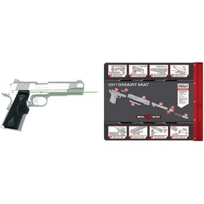 Crimson Trace 1911 Green Laser Sight LG-401G, Real Avid 16x19 1911 Gun Cleaning Mat with Graphics and Magnetic Parts Tray
