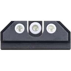 Night Fision Tritium Night Sight Set for CZ USA P-10 C/F - Perfect Dot Front Sight with Added Daytime Ring - Front Ring Color Options - Various Sight Styles