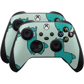 Carbon Fiber Skin Compatible with Microsoft Xbox Series X|S Controller (2 Pack) - Polygonal Camo - Premium 3M Vinyl Protective Wrap Decal Cover - Easy to Apply | Crafted in The USA by MightySkins in Kuwait