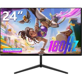 24 inch Curved Monitor 100Hz FHD 1920x1080p Refresh Rate 16:9 Aspect Ratio Ergonomic Tilt & VESA Compatible - Home Office Gaming Monitor Sync Visual Experience for Work & Play