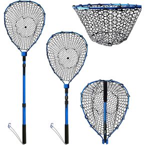 Fishing net (Retractable 11.81, Blue, 48in)