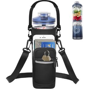 Personal Blender Bag for Ninja Blast Max BC251/ BC151, Portable Cordless Blender Carrying Case with Reflective Strip, Shoulder Strap, Handle and Accessories Pocket (Cover Only)