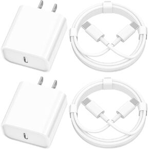 [Apple MFi Certified] iPhone Charger Fast Charging, LANWK 2Pack 20W USB-C Fast Charger Block Type-C Wall Charger with 6FT Lightning Cable Compatible for iPhone 14 13 12 11 Pro XS Max Mini XR X 8 iPad