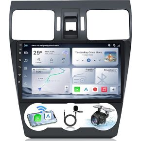 Car Radio for Subaru Forester WRX Impreza 2014 2015: Upgrade 2G+64G 5G-WiFi 9" 1280 * 800 HD Touchscreen Stereo - Wireless CarPlay Andriod Auto Bluetooth RDS FM GPS Mirror Link Backup Camera SWC Mic