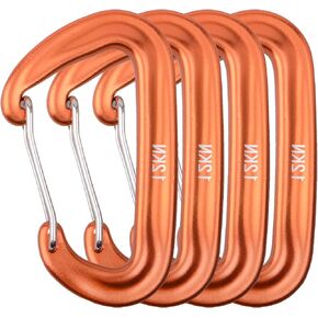Caribeaner Clips, 12kN Heavy Duty Carabiner, Aluminum D Ring Keychain, Small Carabeaner Accessories for Camping Hiking Backpacking Dog Leash