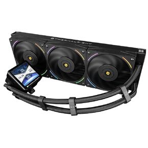 Thermalright Frozen Vision 360 ARGB Black V2 AIO CPU Water Cooler,360mm Liquid CPU Cooling,PWM Fans CPU Cooler for 2150RPM,2.88 inch IPS LCD Screen for Image,AM5,Intel LGA1700/1851,480x480 Resolution