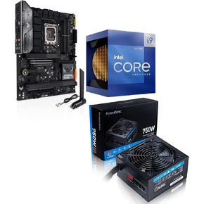 Micro Center 3 in 1 Bundle: Intel 12900K Desktop CPU+ASUS Tuf Gaming Z790-Plus WiFi Motherboard+PowerSpec 750W PSU