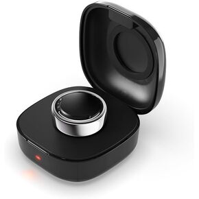 Upgraded Charging Case Compatible with Oura Ring Gen3 Charger Small Portable Travel Charging Dock Box for Oura Ring Gen3 Heritage/Horizon (Black, Size 9)