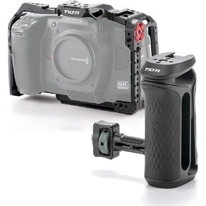 قفص الكاميرا Tilta لـ BMCC 6K W/Xeno Side Handle (1/4 "-20 W/تحديد موقع النقاط)