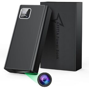 Hidden Camera 4K 15000mAh Battery - Mini Spy Camera with 128G Storage, Full HD Security Camera for Home & Outdoor Recording, Motion Detection & Night Vision, No WiFi Required（No Sound Recording）