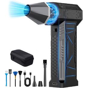 Electric Air Duster-180000RPM Super Power Cordless Air Blower, Rechargeable Brushless Motor & 4-Gear Adjustable Dust Blower for PC, Keyboard, House, Car and Outdoor