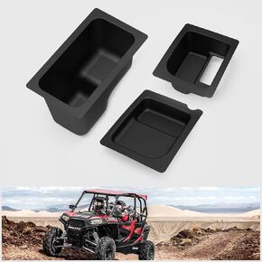 A & UTV PRO Ranger Under Seat Storage Box, Underseat Storage Bin Three Set for Polaris Ranger 500/570 Mid Size 2015-2021 Fits 50 inch Wide Accessories
