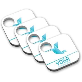MightySkins Protective Vinyl Skin Decal (4 Pack) Compatible with Tile Key Finder Phone Finder wrap Cover Sticker Skins Yoga Origami