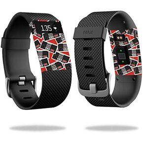 MightySkins Skin Compatible with Fitbit Charge HR Cover Skins Sticker Watch Retro Controllers 3