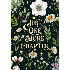 Just One More Chapter Kindle Insert - Floral Bookish Kindle Cover - Aesthetic E-Reader Insert for Clear Cases - Book Lover Gift, Cozy Reading Accessory (11th Generation Paperwhite)