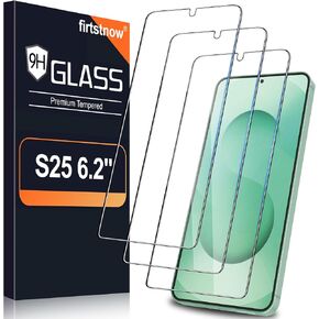 3 Pack Screen Protector for Samsung Galaxy S25 Plus 6.7 Inch, 9H Tempered Glass, Ultrasonic Fingerprint Unlock, Case Friendly Tempered Glass Screen Protector for Samsung Galaxy S25 Plus
