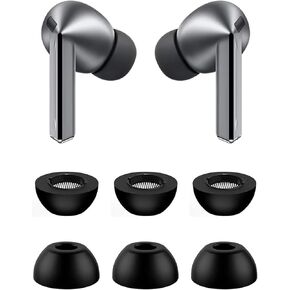 أطراف أذن إسفنجية متوافقة مع سماعات أذن Galaxy Buds 3 Pro SM-R630N، 3 أزواج مقاسات S/M/L، أطراف بديلة من إسفنج الذاكرة الناعمة، متوافقة مع Galaxy Buds 3 Pro SM-R630N 3 أزواج S/M/L in Kuwait
